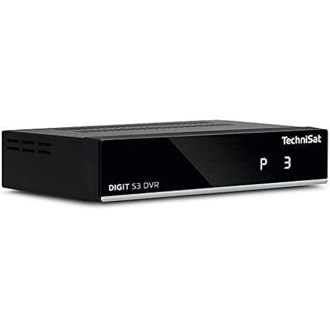 TechniSat DIGIT S3 DVR - hochwertiger digital HD Sat Receiver (HDTV, DVB-S/S2, PVR Aufnahmefunktion, Timeshift, HDMI, USB, vorinstallierte Programmlisten, Unicable tauglich, AAC-LC) schwarz Cover