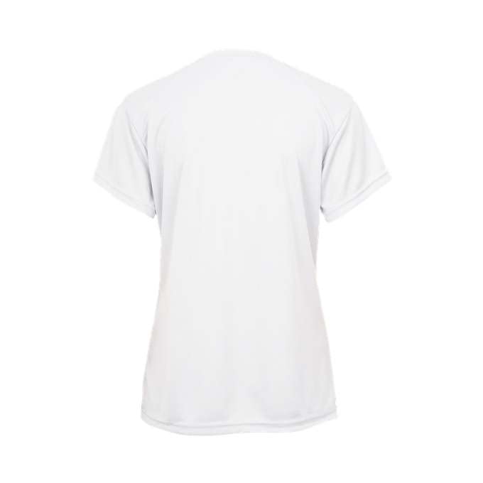 Badger Sports Tri-Blend Ladies' V-Neck Tee White Large