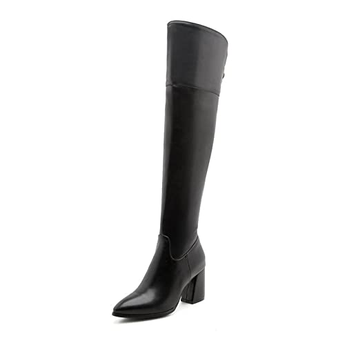 Bottes talon épais et fermeture éclair latérale pour un enfilage facile au mollet