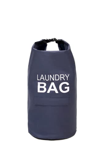 IHOMAGIC ストラップ付きランドリーバスケットホーム収納バスルーム衣類収納折りたたみ式壁掛汚れた衣類バスケット