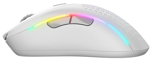 Glorious Gaming Model D 2 Mouse da gaming senza fili - erg., superlegg. 66 g, durata batt. 210 h, sens. ottico 26.000, 6 tasti programm., ciclo vita 80 milioni clic, sparatutto, MMO, MOBA - Bianco - Mouse gaming - Immagine 11
