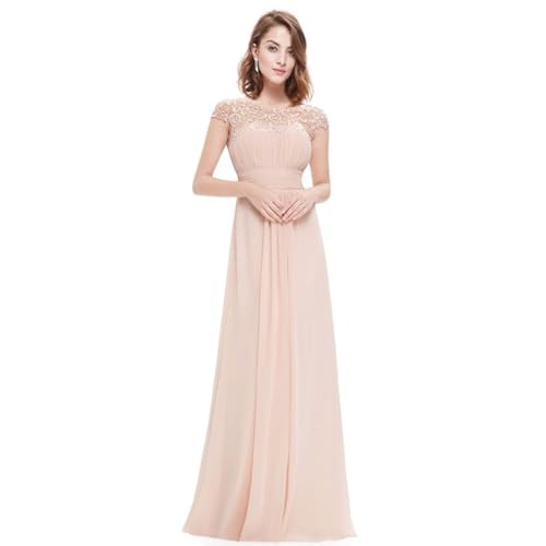 Robe de soirée tulle et maille avec dos nu en dentelle raffinée