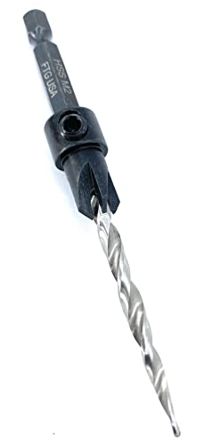 Image of FTG USA #8 (11 /64 inch) Adjustable Tapered Wood Countersink Drill Bit | Sharp tapered drill bit for clean woodworking. Great for adjustable countersink drilling projects on hard or soft wood