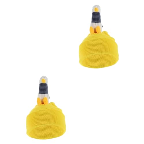 Funda de casco de esquí, patinaje y nieve hecha de hilo amarillo protector