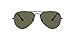 Produktbild Ray-Ban Herren Aviator Sonnenbrille, Schwarz (Black), One Size (58)