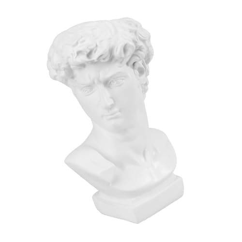 TOVINANNA Jarrón Artístico Retrato de Resina Mediano Maceta Decorativa para Flores Secas y Portalápices Adorno Escultórico para Escritorio y Decoración del Hogar