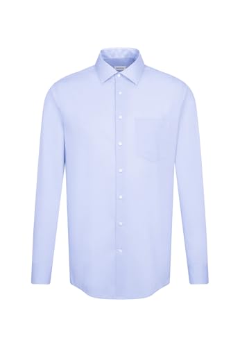 Seidensticker Herren Business-Hemd - Regular Fit - Bügelfrei - Kent Kragen...
