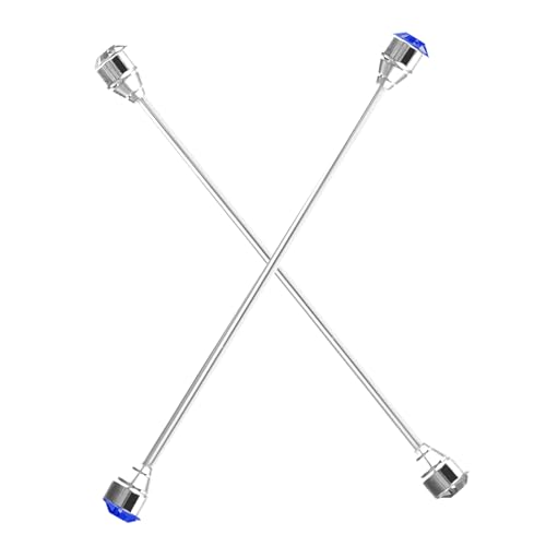 minkissy Men's Lapel Pins 2pcs Collar Stays Rhinestones Fashionable Shirt Collar Pins