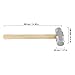 2 Pack 4 lbs Mini Sledge Hammer, Small Sledge Hammer with Wooden Handle for Demolition, Stake Driving, Cracking Stone and Concrete
