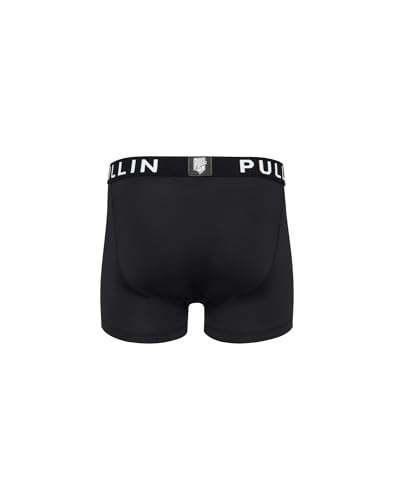 PULLIN boxer court noir de qualité supérieure en tissu stretch