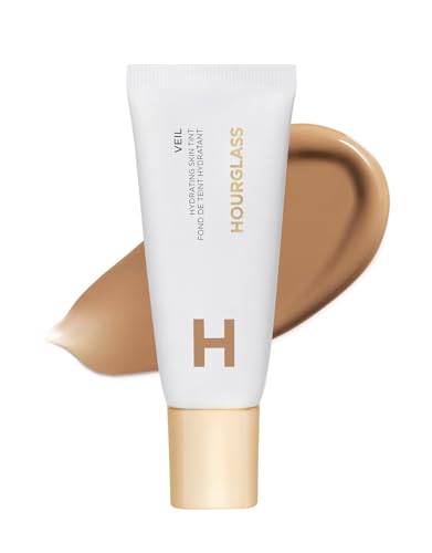 Hourglass Veil Hydrating Skin Tint, Dewy Tinted Moisturizer, Makeup and Skincare Benefits, Lightweight, Buildable Coverage, Vegan, Cruelty-Free Hourglass Skin Tint for Radiant, Natural Glow