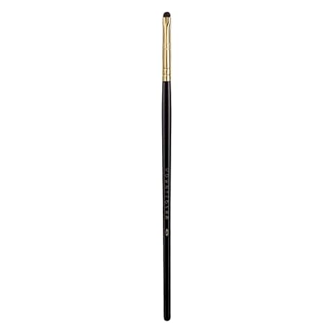 Rownyeon Mini Smudge Brush for Eyeliner, Eyeliner Brush for Powder Gel Cream Liquid Concealer, Eye liner Blending, Small Rouned Natural Bristles Pony Hair Eye Brush Cover