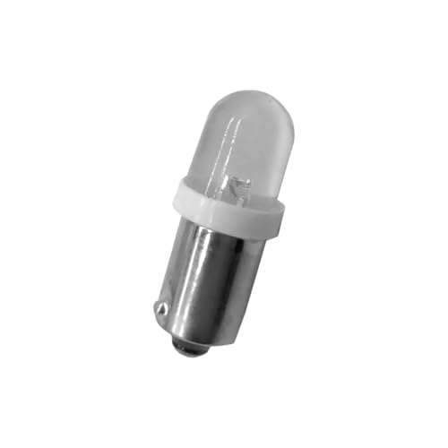 cyclingcolors 1x Bombilla 12V 4W BA9S LED lampara luz luces posicion interior matricula bombillas coche, blanco