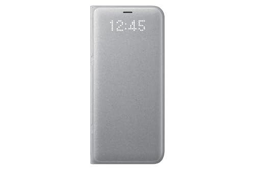 Samsung LED View Cover, Custodia protettiva con apertura a libro per Galaxy S8, Argento