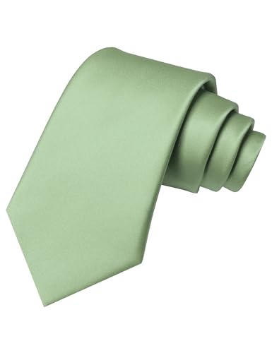 Image of RBOCOTT Solid Color Tie and Pocket Square Hankerchief with Lapel Pin Set for Men