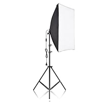 Softbox Set Fotostudio, Andoer 50×70cm Softbox mit 2 m Lichtstativ, Professionelle Fotografie E27-Sockel für Studioleuchten, Portraitfotografie und YouTube-Videos, Fotobeleuchtung