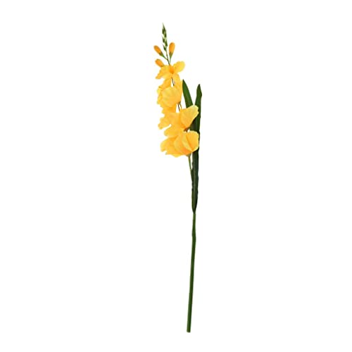 misppro 1 pieza de simulación artificial de gladiolo flor tallo vegetación arbustos simulación de...