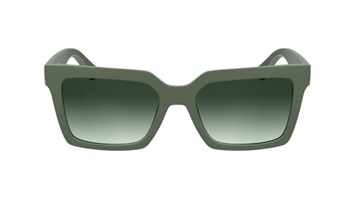 CALVIN KLEIN JEANS Unisex Adult Sunglasses CKJ25602S - Matte Sage with Gradient Green Lens