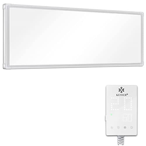 Preisvergleich Produktbild KESSER® Infrarotheizung Mit Thermostat Infrarotheizkörper Elektroheizung Infrarot Heizung Wandheizung - 28 unterschiedliche Routineprogramme, Heizkörper Heizpaneel 600W Mit Steckdosenthermostat