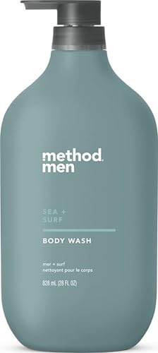 Method Men Body Wash, Sea and Surf Scent, Paraben and Phthalate Free, Quick-Lathering Cleansers, Cruelty Free, 28 oz