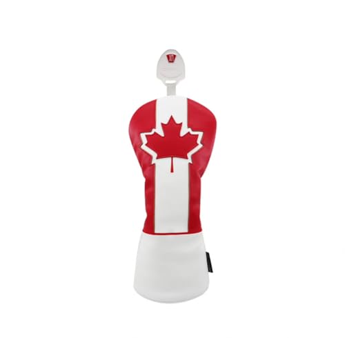 Golf Club Driver Fairway Wood Hybrid Head Cover Canada National Flag (Hybrid)