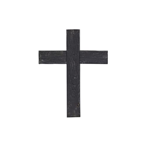 Barnwoodusa Decorative Cross, Rustic Christian Home Decor, Recycled Wood (Smoky Black) #TOP13