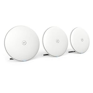 BT Whole Home Wi-Fi, Pack of 3 Discs, Mesh Wi-Fi for seamless, speedy (AC2600) connection, Wi-Fi everywhere in medium to…