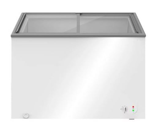 INFINITON Arcon Congelador Industrial FCH-209CC82WEC, 209 Litros, Puerta con diseño Flat door design, Control de temperatura Mecánico, D, Ruedas, Cierre de seguridad con llave