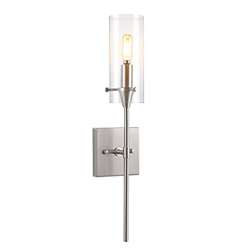 JONATHAN Y Cato 1-Light Farmhouse 4.5" Bathroom Vanity, Nickel