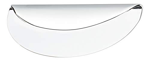 Preisvergleich Produktbild Gedotec Muschelgriff Schranktür Schubladengriff Metall Schalengriff für Bad-Möbel - Graves / Chrom poliert / Möbelgriff Küche zum Schrauben / LA: 64 mm / 1 Stück - Griff-Muschel im Landhaus-Stil
