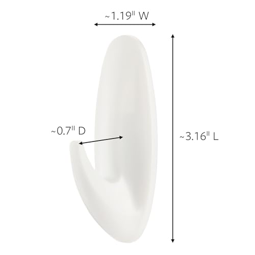 Command Medium Designer Hooks, White