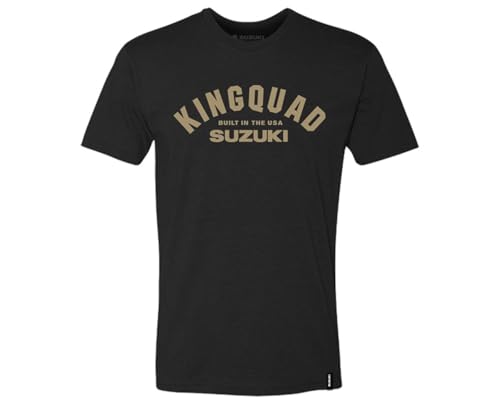 SUZUKI KingQuad Bulit in The USA T-Shirt Black Medium