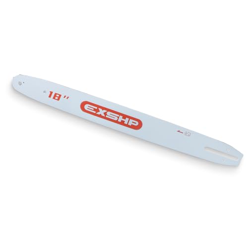 EXSHP 18 Inch Chainsaw Bar 62 Drive Links 3/8" LP Pitch .050" Gauge, Chainsaw Accessories Fits for Echo, Craftsman, Homelite, Poulan, Makita, Ryobi and More