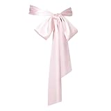 obmwang Wedding Satin Sash Belt for Special Occasion Dress Bridal Sash 4'' Wide Double Side, Pink