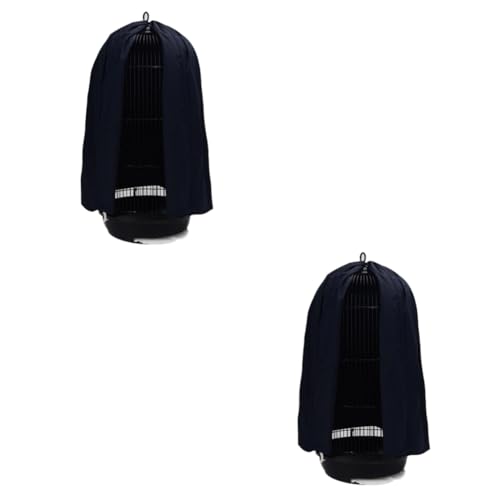 DOITOOL 2pcs Creative Round Parrot Cage Cover Lightweight Breathable Mesh Net for Airy Easy to Install Compatible Various Cage Types