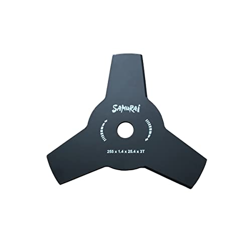 FRASCHETTI Disque de Débroussailleuse Acier 3 Dents Ø255 mm Alésage Ø25.4mm pour Broussailles, Ronces, Fougères