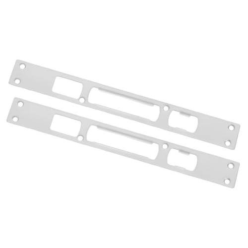 DONFAMDS 2 piezas Placa de Refuerzo para Cerradura de Puerta de Madera Acero Inoxidable Resistente Golpes Fácil Instalación Seguridad Mejorada para Marco y Pestillo