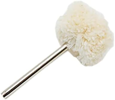 100PCS Polishing Accessories 25MM Wool Brush Polishing Wheel Rotary Tools Brushes Wheel Kit Polish Tool 3MM Shank (Wool Ball)