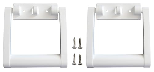 White Aftermarket Plastic Igloo Cooler Replacement Handles for 25-72 qt Coolers 21023 (2)