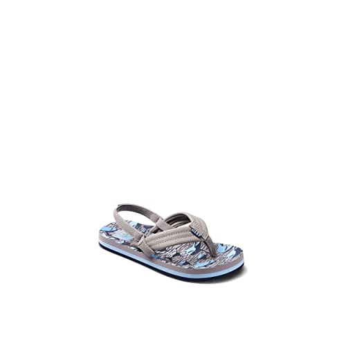 Reef Kids Boys Sandals, Little Ahi, Tan Sharks, 12 #TOP1