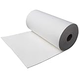 Aluminum Silicate Ceramic Fiber Paper, High Temperature and Fire Resistant Paper, Heat Insulation and Flame Retardant Cotton Pad, W=0.61M, L=1M,T= 1-10mm Optional (1m*0.61m*10mm)