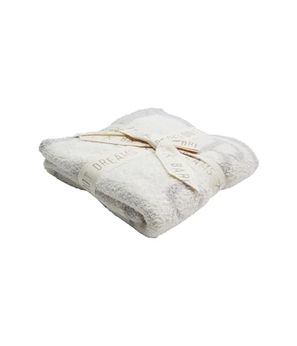 Image of Barefoot Dreams CozyChic ABC Blanket (Oyster/Cream)
