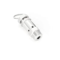 Produktbild von Einstellbares Sicherheits-Überdruckventil 304 Edelstahl – 1/4 & 1/2 Zoll BSPT/NPT, 0,5–10 Bar, Für Luftkompressor, Herd, Homebrew – Fix 2 Bar
