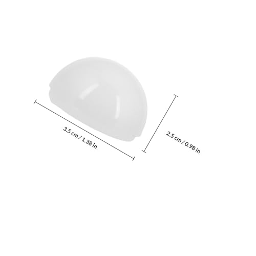 Lurrose 20pcs Mini LED Lamp Enclosure Hemisphere Cover Round Vanity Light Bulb Shade Replacement for Dressing Table Mirror Fixture Accessory