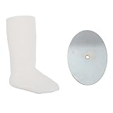 KAILIKETIY 1個 ベビーフット型靴下モデル 靴下の足の金型を表示します プラスチック製の靴下ホルダー 靴下の展示スタンド 靴下のディスプレイラック の足の模型 白い