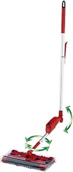 Foto di SQUADO Swivel Sweeper G2, Scopa Elettrica Rotante con Snodo Girevole, Aspirapolvere Senza Filo, Rosso