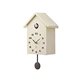 BRUNO 鳩時計 振り子 時計 壁掛け 置き型 掛け時計 置き時計 可愛い おしゃれ アイボリー バードハウスクロック BCW047-IV