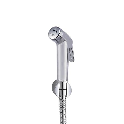Image of Mila Health Faucet Pixflow | ABS Chrome Handheld Bidet Spray| Modern Jet Spray for Toilet Hygiene | Anti-Slip Grip, Leak-Free, Easy Install | Bathroom Fitting