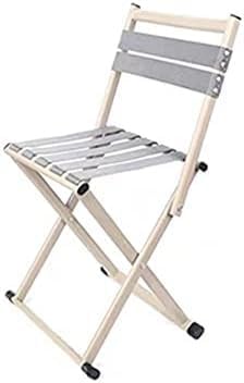 Portable Folding Back Chair Durable Metal Material Long Lasting Household Use Green Color(Green)
