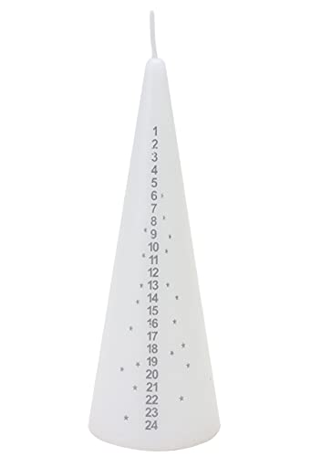 Toyland® 15cm traditionelle Weihnachtsadventskerze - Countdown bis...